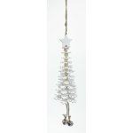 H&L Závěsný Vánoční stromek natural 30cm vločka DH8001000 – Hledejceny.cz