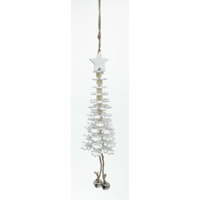 H&L Závěsný Vánoční stromek natural 30cm vločka DH8001000 – Hledejceny.cz