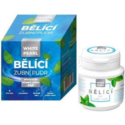 White Pearl Smile bělicí zubní pudr Fluor+ 30 g – Zboží Mobilmania