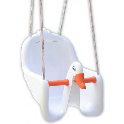 Paradiso Toys houpačka labuť bílá/oranžová