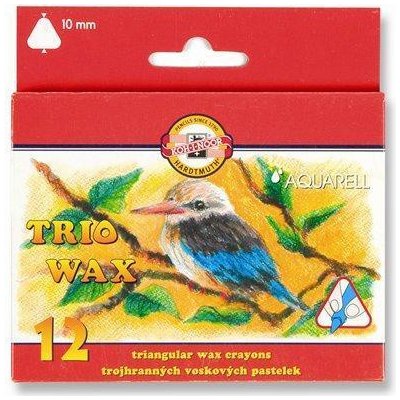 KOH-I-NOOR Voskovky trojúhelníkové 10mm "Aquarell" 12ks – Hledejceny.cz