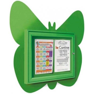 PROCITY Venkovní vitrína Motýl 2 x A4, zelená – Zboží Živě