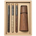 .pepper..field Sada zkumavek s Kampotským pepřem se skandinávským mlýnkem dárková sada v krabičce 3 x 10 g – Zboží Dáma