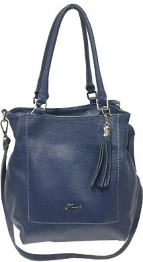 Karen modní dámská kabelka z měkké kůže S105 modrá