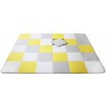 Kinderkraft Podložka pěnové puzzle Luno Yellow 30 ks 150x180 cm – Zboží Dáma