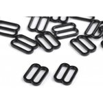 Posunovač a kroužek na prádlo šíře 12 mm plastový - černá posunovač (20 ks) – Zboží Dáma