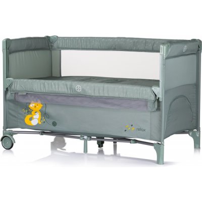 Chipolino Postýlka cestovní se sklopnou bočnicí Relax Basil – Zboží Mobilmania