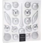 Home Styling Collection Sada ozdobných koulí různých tvarů s špičkou na vánoční stromek 19 ks – Hledejceny.cz