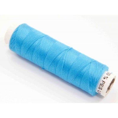 Polyesterová nit 100 m unipoly nebesky modrá – Zboží Dáma