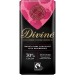 Divine Chocolate Hořká čokoláda s malinami 70%, 90 g – Hledejceny.cz