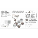Minerals70 Liquid Ferrum koncentrát s vysokým obsahem železa 100 ml – Hledejceny.cz