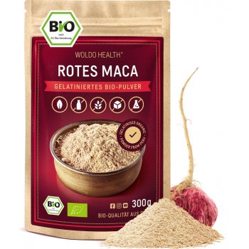 WoldoHealth® Maca červená BIO prášek 300 g