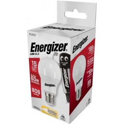 Energizer LED GLS žárovka 8,2W Eq 60W žárovky E27, S15233, teplá bílá, TOP produkt! – Zboží Mobilmania