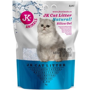 JK Animals Litter Silica gel natural kočkolit 1,6 kg/3,8 l