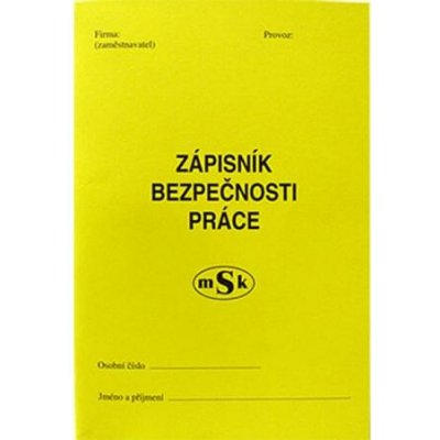 PaM 215 Zápisník bezpečnosti práce A6 – Hledejceny.cz