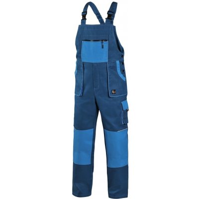 Canis CXS LUXY ROBIN Pracovní kalhoty s laclem modro/černá – Zboží Mobilmania