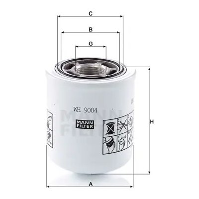 MANN FILTER Filtr hydrauliky WH 9004 – Hledejceny.cz