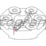 TOPRAN Kloub - podélný hřídel TPR 500 293