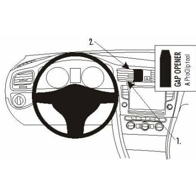 Brodit ProClip pro Volkswagen Golf VII/Variant/Sportscombi 13-20/Alltrack 17-20, na střed vlevo 854889 – Sleviste.cz