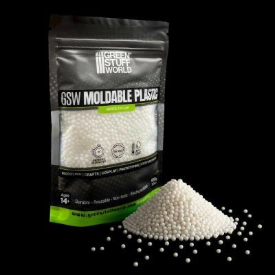 Green Stuff World Moldable thermoplastic beads White 100g / Tvarovateľné termoplastické guľôčky biele – Hledejceny.cz