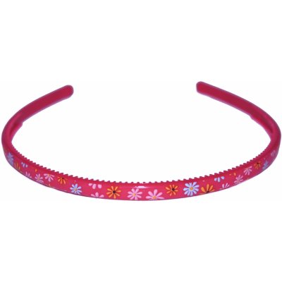 Čelenka do vlasů s květy tmavě růžová – Sleviste.cz