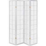 Autronic Paraván 4 dílný EF-E804 WT – Zboží Dáma