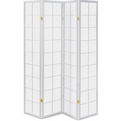 Autronic Paraván 4 dílný EF-E804 WT – Zboží Dáma