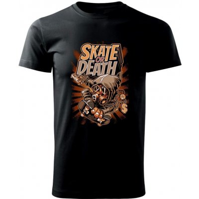 Skate or death plynová maska Klasické pánské triko černá – Zbozi.Blesk.cz