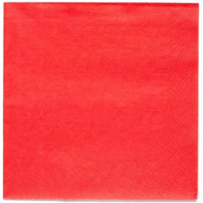UBROUSKY papírové 3vrstvé červené 33x33cm 20ks – Zboží Mobilmania