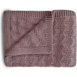 Mushie Pletená dětská deka vzorkovaná Desert Rose – Zboží Dáma