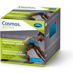 HARTMANN Kineziologická tejpovací páska Cosmos ACTIVE modrá 5 cm × 5 m