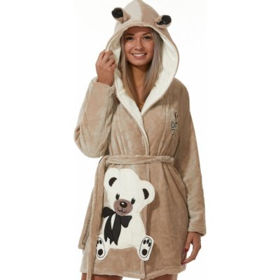 Dámský župan huňatý Méďa 1Z1060 béžová – Sleviste.cz