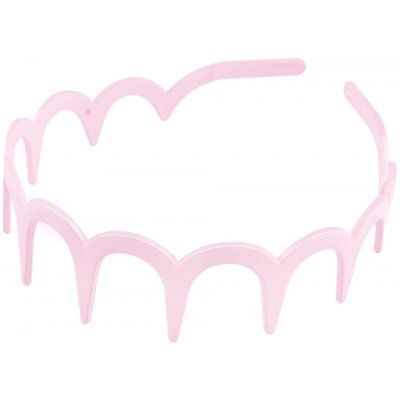 Plastová čelenka do vlasů Varianta: 2 růžová nejsv., Balení: 1 ks – Zboží Dáma