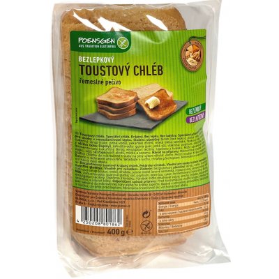 Chléb toastový Poensgen bez lepku 400 g – Sleviste.cz