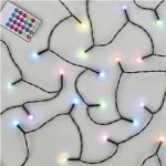 EMOS LED vánoční cherry řetěz kuličky 10 m RGB ovladač programy časovač – Zbozi.Blesk.cz