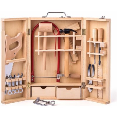 Woody Malý kutil kovové nářadí v dřevěném boxu velké – Hledejceny.cz