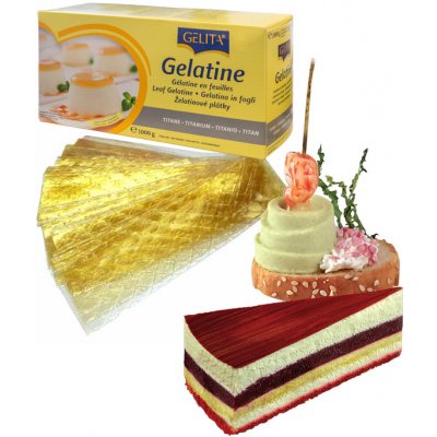 GELITA Titanium 110 Bloom (plátková) 1 kg/krabička – Zboží Dáma