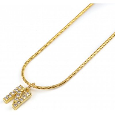 Bellonelli Pozlacený náhrdelník s písmenem GN079C – Zboží Dáma