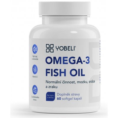 YOBELI® Omega-3 rybí olej YOBELI 60 kapslí – Hledejceny.cz