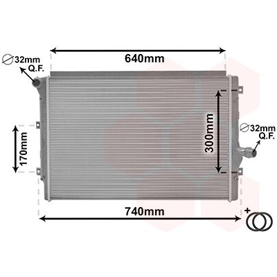Chladič vody pro motor VAN WEZEL 58012208 – Hledejceny.cz