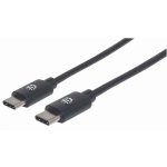 Manhattan 353342 USB-C , USB 2.0, Male na Male, 480 Mbps, 1m, černý