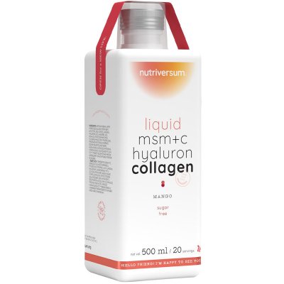 Nutriversum Liquid MSM+C Hyaluron Collagen mango 500 ml – Hledejceny.cz