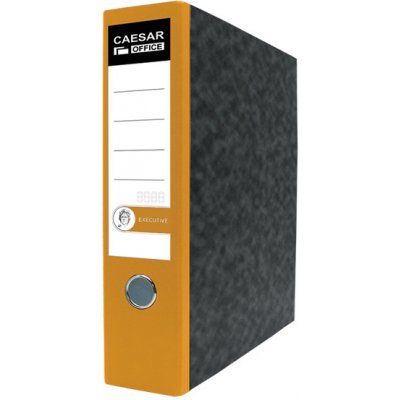 Caesar Pákový pořadač A4 80 mm mramor Executive Office žlutá – Zboží Živě