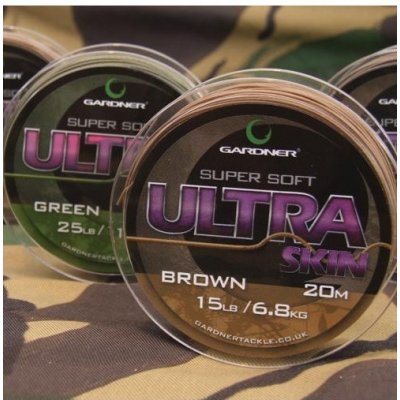 Gardner Šňůra Ultra Skin Brown 20m 25lb