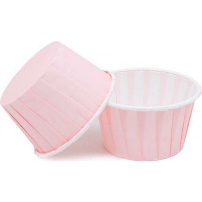 Cakesicq Košíčky na muffiny světle růžové s pevným okrajem 50x39mm 100ks – Zboží Dáma