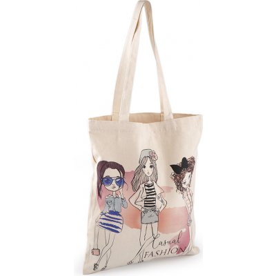 Prima-obchod Textilní taška bavlněná 37x44 cm, 4 režná světlá – Sleviste.cz