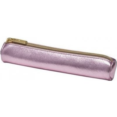 HERLITZ Pouzdro kulaté mini,Metalická růžová – Zboží Mobilmania