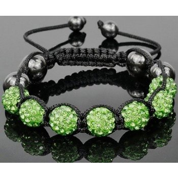 Shamballa náramek Light Olivine st382 bižuterie