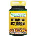 Veganicity Vitamín B12 Cyanocobalamin 1000 µg 90 vegan tablet – Hledejceny.cz