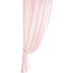 Pudrově růžová polyesterová záclona – 150 × 600 cm | Gastrokitchen% – Hledejceny.cz